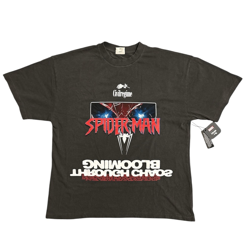 Civil Regime Marvel Collab BSpider-Man Graphic Tee Size: Large NWT